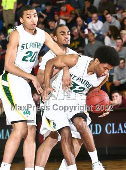 Thumbnail 3 in LaVerne Lutheran vs. St. Patrick (Spalding Hoophall Classic) photogallery.