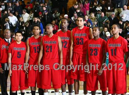 Thumbnail 3 in LaVerne Lutheran vs. St. Patrick (Spalding Hoophall Classic) photogallery.