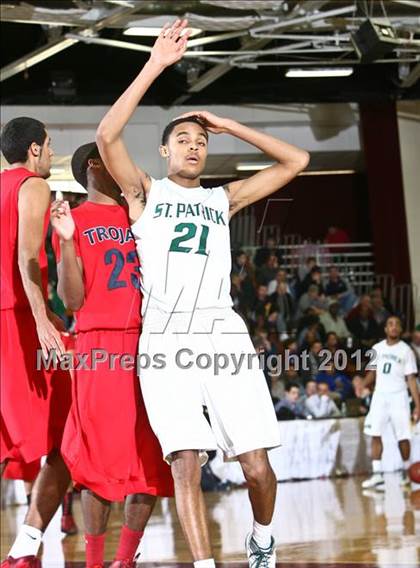 Thumbnail 2 in LaVerne Lutheran vs. St. Patrick (Spalding Hoophall Classic) photogallery.