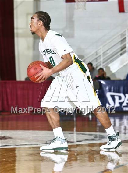 Thumbnail 2 in LaVerne Lutheran vs. St. Patrick (Spalding Hoophall Classic) photogallery.