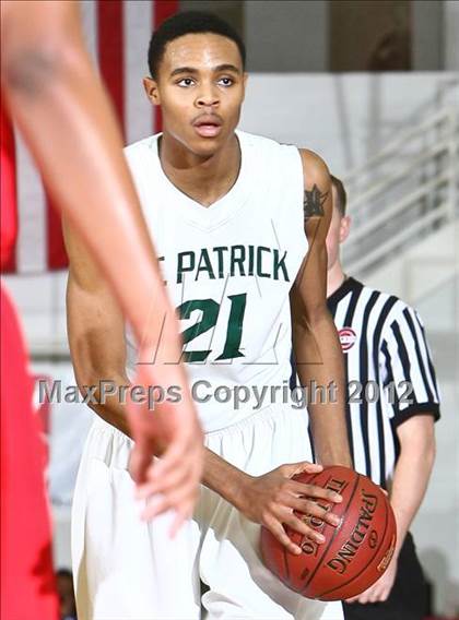 Thumbnail 3 in LaVerne Lutheran vs. St. Patrick (Spalding Hoophall Classic) photogallery.