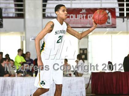 Thumbnail 1 in LaVerne Lutheran vs. St. Patrick (Spalding Hoophall Classic) photogallery.
