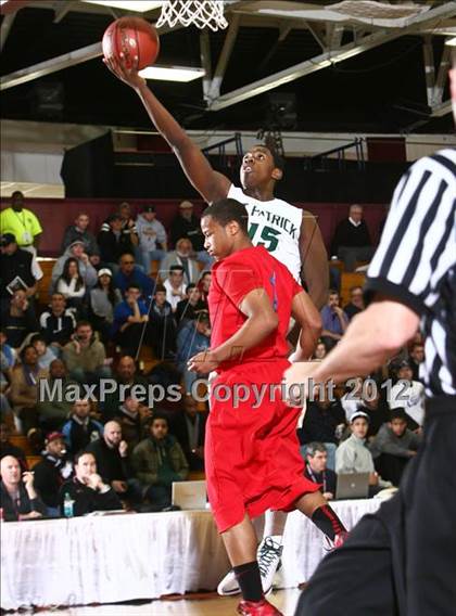 Thumbnail 3 in LaVerne Lutheran vs. St. Patrick (Spalding Hoophall Classic) photogallery.