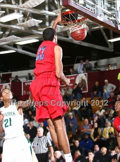 Thumbnail 2 in LaVerne Lutheran vs. St. Patrick (Spalding Hoophall Classic) photogallery.