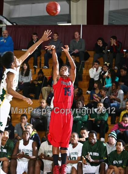 Thumbnail 1 in LaVerne Lutheran vs. St. Patrick (Spalding Hoophall Classic) photogallery.
