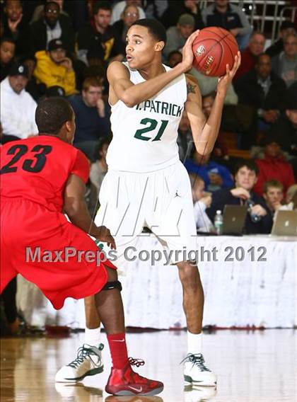 Thumbnail 3 in LaVerne Lutheran vs. St. Patrick (Spalding Hoophall Classic) photogallery.