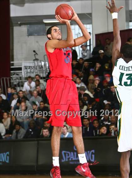 Thumbnail 3 in LaVerne Lutheran vs. St. Patrick (Spalding Hoophall Classic) photogallery.