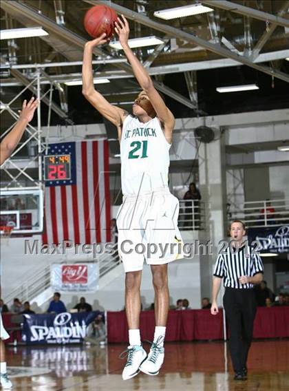 Thumbnail 1 in LaVerne Lutheran vs. St. Patrick (Spalding Hoophall Classic) photogallery.