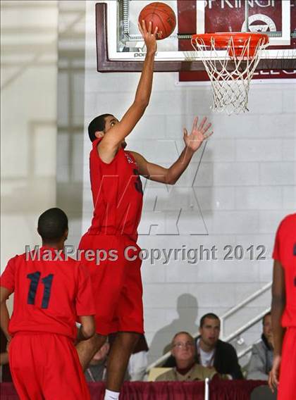 Thumbnail 2 in LaVerne Lutheran vs. St. Patrick (Spalding Hoophall Classic) photogallery.