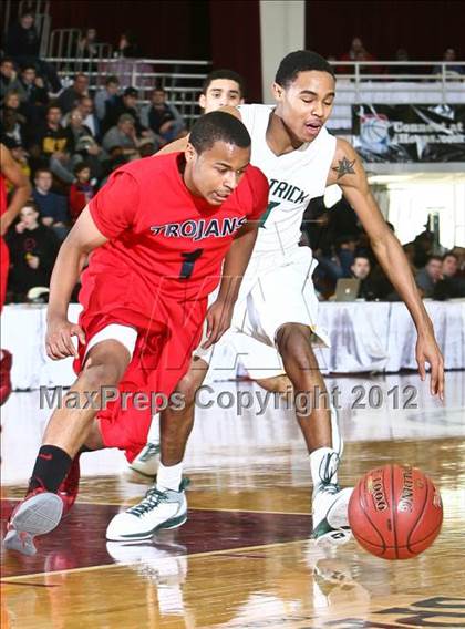 Thumbnail 1 in LaVerne Lutheran vs. St. Patrick (Spalding Hoophall Classic) photogallery.