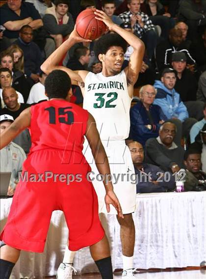 Thumbnail 2 in LaVerne Lutheran vs. St. Patrick (Spalding Hoophall Classic) photogallery.