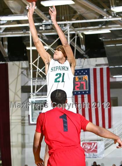 Thumbnail 2 in LaVerne Lutheran vs. St. Patrick (Spalding Hoophall Classic) photogallery.