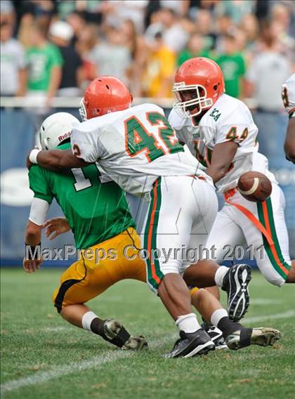 Thumbnail 1 in Providence Catholic vs. Morgan Park (2010 Kickoff Classic) photogallery.