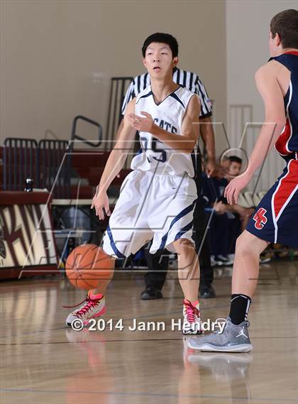 Thumbnail 1 in Villanova Prep vs. Hesperia Christian (MaxPreps Holiday Classic) photogallery.