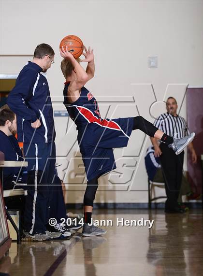 Thumbnail 2 in Villanova Prep vs. Hesperia Christian (MaxPreps Holiday Classic) photogallery.
