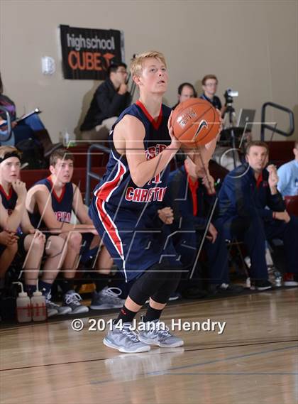 Thumbnail 1 in Villanova Prep vs. Hesperia Christian (MaxPreps Holiday Classic) photogallery.