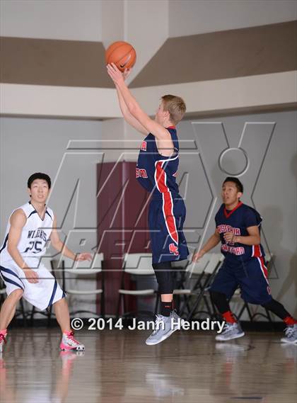 Thumbnail 3 in Villanova Prep vs. Hesperia Christian (MaxPreps Holiday Classic) photogallery.