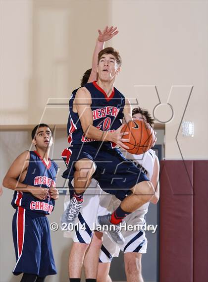 Thumbnail 2 in Villanova Prep vs. Hesperia Christian (MaxPreps Holiday Classic) photogallery.