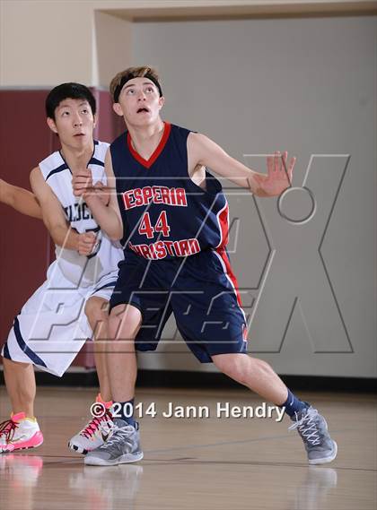 Thumbnail 1 in Villanova Prep vs. Hesperia Christian (MaxPreps Holiday Classic) photogallery.