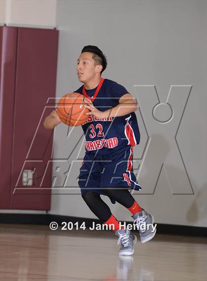 Thumbnail 2 in Villanova Prep vs. Hesperia Christian (MaxPreps Holiday Classic) photogallery.