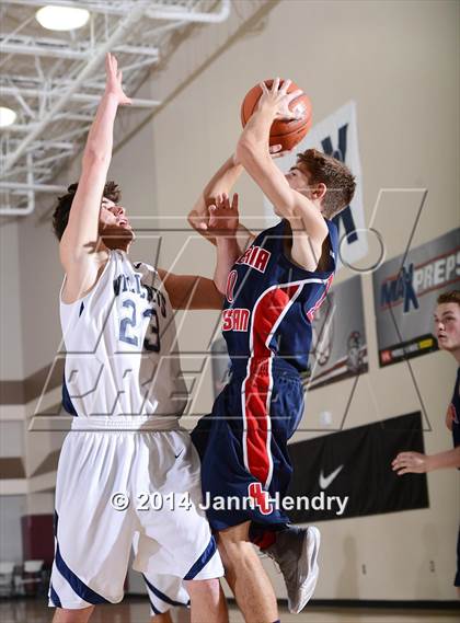 Thumbnail 3 in Villanova Prep vs. Hesperia Christian (MaxPreps Holiday Classic) photogallery.