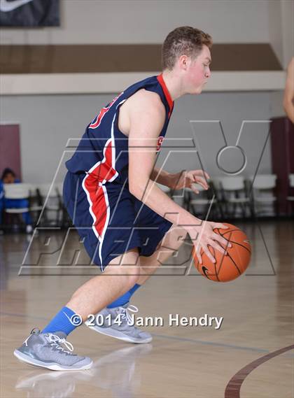 Thumbnail 3 in Villanova Prep vs. Hesperia Christian (MaxPreps Holiday Classic) photogallery.