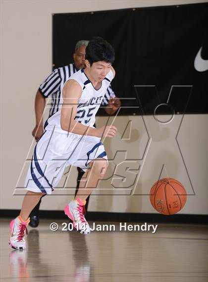 Thumbnail 2 in Villanova Prep vs. Hesperia Christian (MaxPreps Holiday Classic) photogallery.