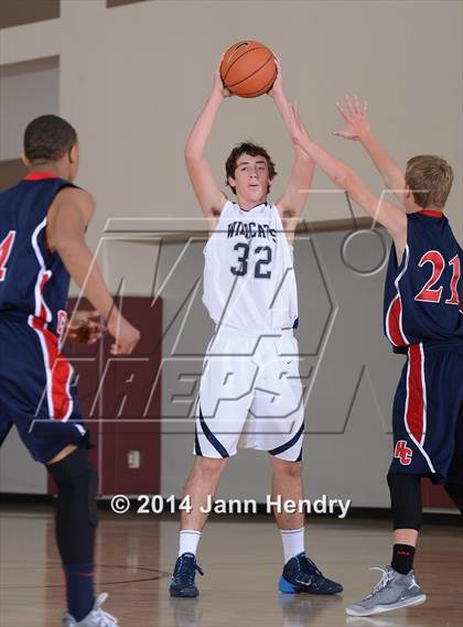 Thumbnail 2 in Villanova Prep vs. Hesperia Christian (MaxPreps Holiday Classic) photogallery.