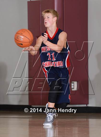 Thumbnail 1 in Villanova Prep vs. Hesperia Christian (MaxPreps Holiday Classic) photogallery.