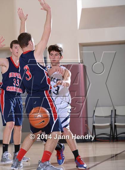 Thumbnail 3 in Villanova Prep vs. Hesperia Christian (MaxPreps Holiday Classic) photogallery.