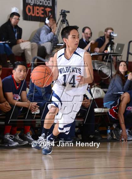 Thumbnail 2 in Villanova Prep vs. Hesperia Christian (MaxPreps Holiday Classic) photogallery.