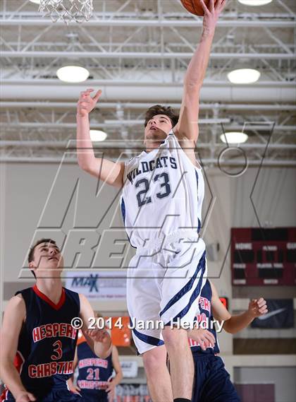 Thumbnail 1 in Villanova Prep vs. Hesperia Christian (MaxPreps Holiday Classic) photogallery.