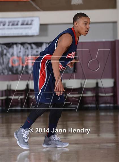Thumbnail 3 in Villanova Prep vs. Hesperia Christian (MaxPreps Holiday Classic) photogallery.