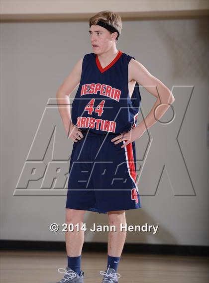 Thumbnail 3 in Villanova Prep vs. Hesperia Christian (MaxPreps Holiday Classic) photogallery.
