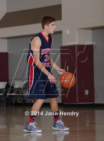 Thumbnail 3 in Villanova Prep vs. Hesperia Christian (MaxPreps Holiday Classic) photogallery.