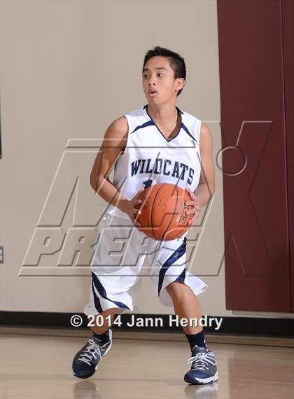 Thumbnail 2 in Villanova Prep vs. Hesperia Christian (MaxPreps Holiday Classic) photogallery.