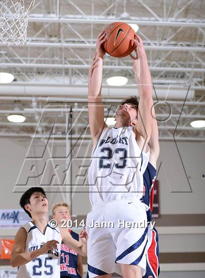 Thumbnail 2 in Villanova Prep vs. Hesperia Christian (MaxPreps Holiday Classic) photogallery.