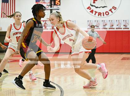 Thumbnail 1 in Greece Arcadia/Greece Olympia @ Penfield (NYSPHSAA Section V Class AA Quarterfinals) photogallery.