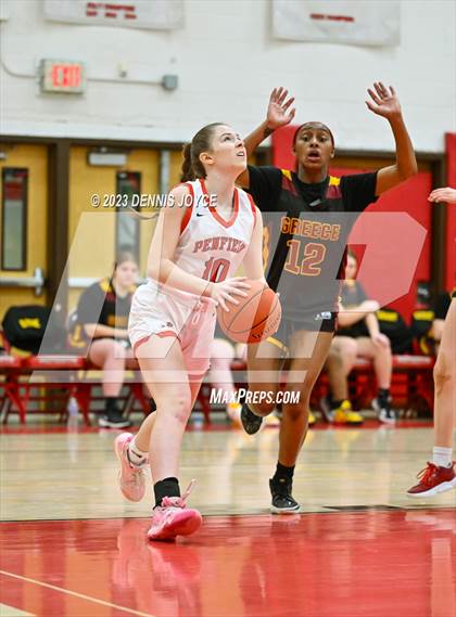 Thumbnail 2 in Greece Arcadia/Greece Olympia @ Penfield (NYSPHSAA Section V Class AA Quarterfinals) photogallery.
