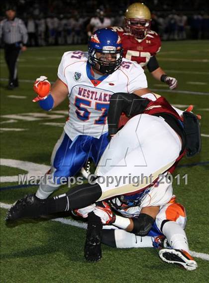 Thumbnail 2 in Westlake vs. Oaks Christian (CIF SS Northern Division Final) photogallery.