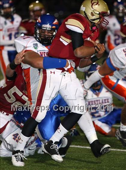 Thumbnail 1 in Westlake vs. Oaks Christian (CIF SS Northern Division Final) photogallery.