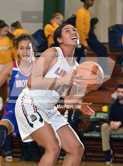 Thumbnail 2 in Christian Brothers vs. Lincoln (St. Mary's Stockton MLK Showcase) photogallery.
