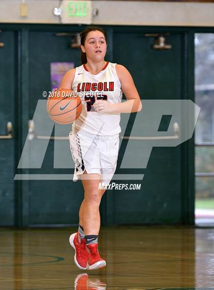 Thumbnail 3 in Christian Brothers vs. Lincoln (St. Mary's Stockton MLK Showcase) photogallery.