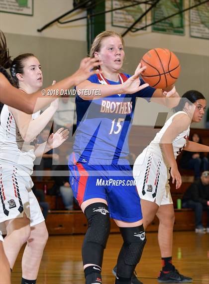 Thumbnail 2 in Christian Brothers vs. Lincoln (St. Mary's Stockton MLK Showcase) photogallery.