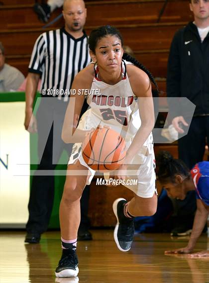 Thumbnail 1 in Christian Brothers vs. Lincoln (St. Mary's Stockton MLK Showcase) photogallery.