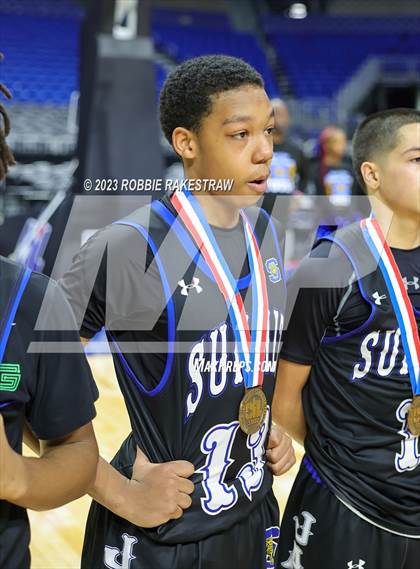 Thumbnail 1 in Ellison vs. Mansfield Summit (UIL 5A Basketball State Semifinal Medal Ceremony) photogallery.