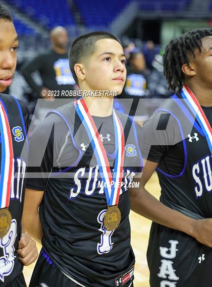 Thumbnail 2 in Ellison vs. Mansfield Summit (UIL 5A Basketball State Semifinal Medal Ceremony) photogallery.