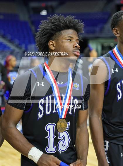 Thumbnail 1 in Ellison vs. Mansfield Summit (UIL 5A Basketball State Semifinal Medal Ceremony) photogallery.