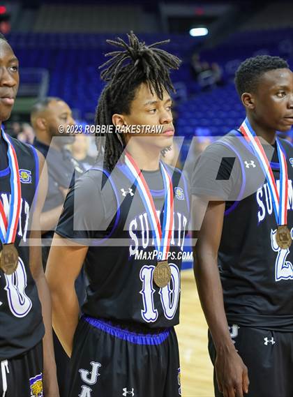 Thumbnail 2 in Ellison vs. Mansfield Summit (UIL 5A Basketball State Semifinal Medal Ceremony) photogallery.