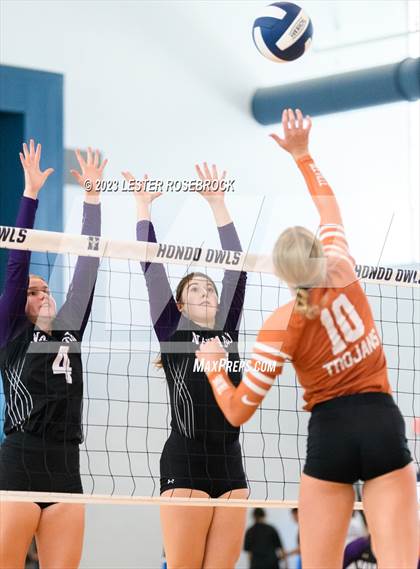 Thumbnail 1 in Navarro vs Beeville (Hondo Volleyball Tournament) photogallery.